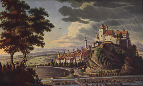Il castello Burgdorf attorno al 1760
