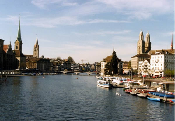 Vista su Zurigo